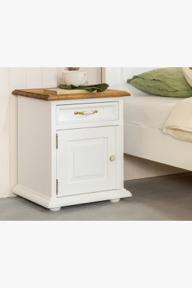 Nachtkommode Provence Holz 50x60x43 cm französischer